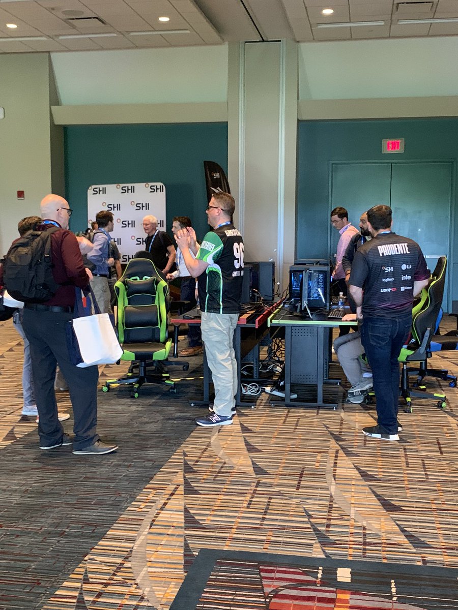 kgcuster's tweet photo. Had a great day at the @CTEDUNET conference talking to #teched professionals about scholastic #esports. A special THANK YOU to @SHI_Intl and Jim Rand and Kyle Gunderman from @GriswoldEsports for leading the way! @JoinGenEsports @GamingConceptsU #GamingConcepts https://t.co/dzE92khBBm
