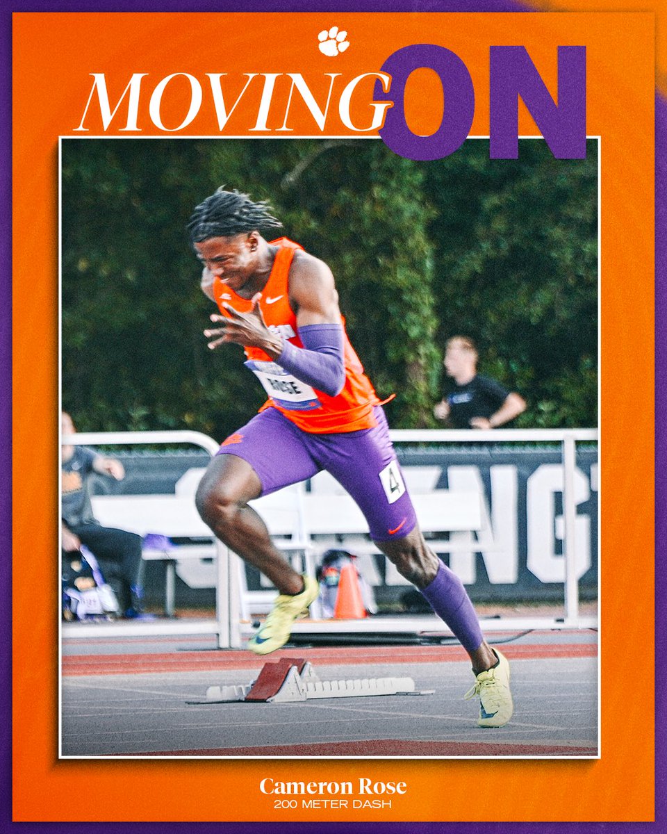 ClemsonTrackXC's tweet photo. A dynamic duo moving on! https://t.co/CCepv4LheD