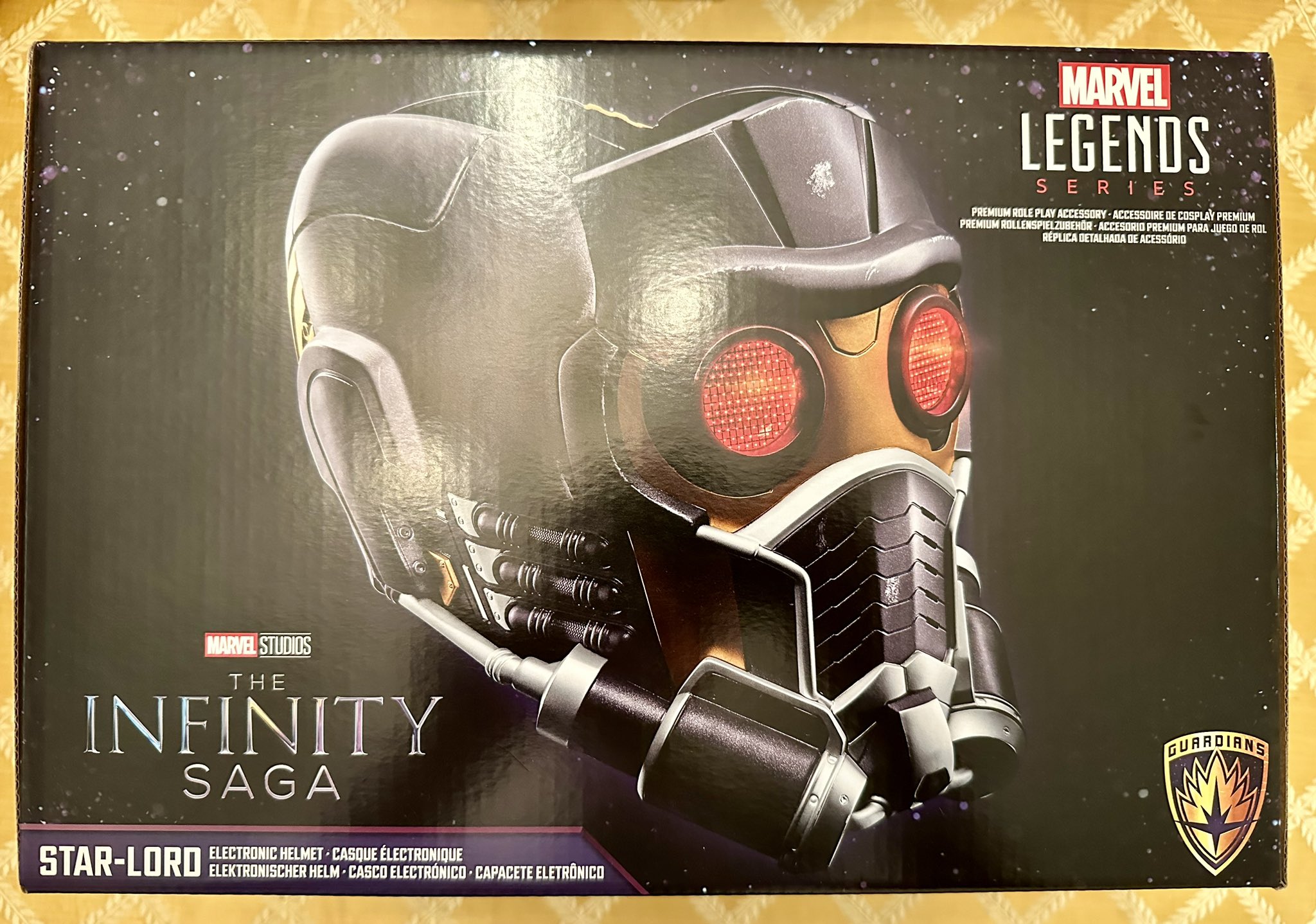 Hasbro Marvel Legends Series The Infinity Saga Star-Lord Premium Roleplay  Electronic Helmet