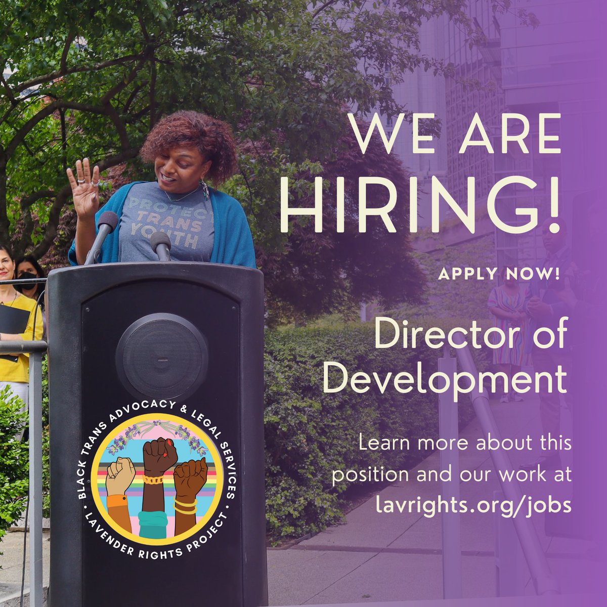 lavrights's tweet photo. Lavender Rights Project is in search of our next Director of Development! We are especially looking for somebody with 5 years of experience in leading fundraising for a nonprofit with a $1 million+ budget. Is that you? Learn more at https://t.co/4LSgvWNoVC. #LavenderRightsProject https://t.co/wKIZPy588A