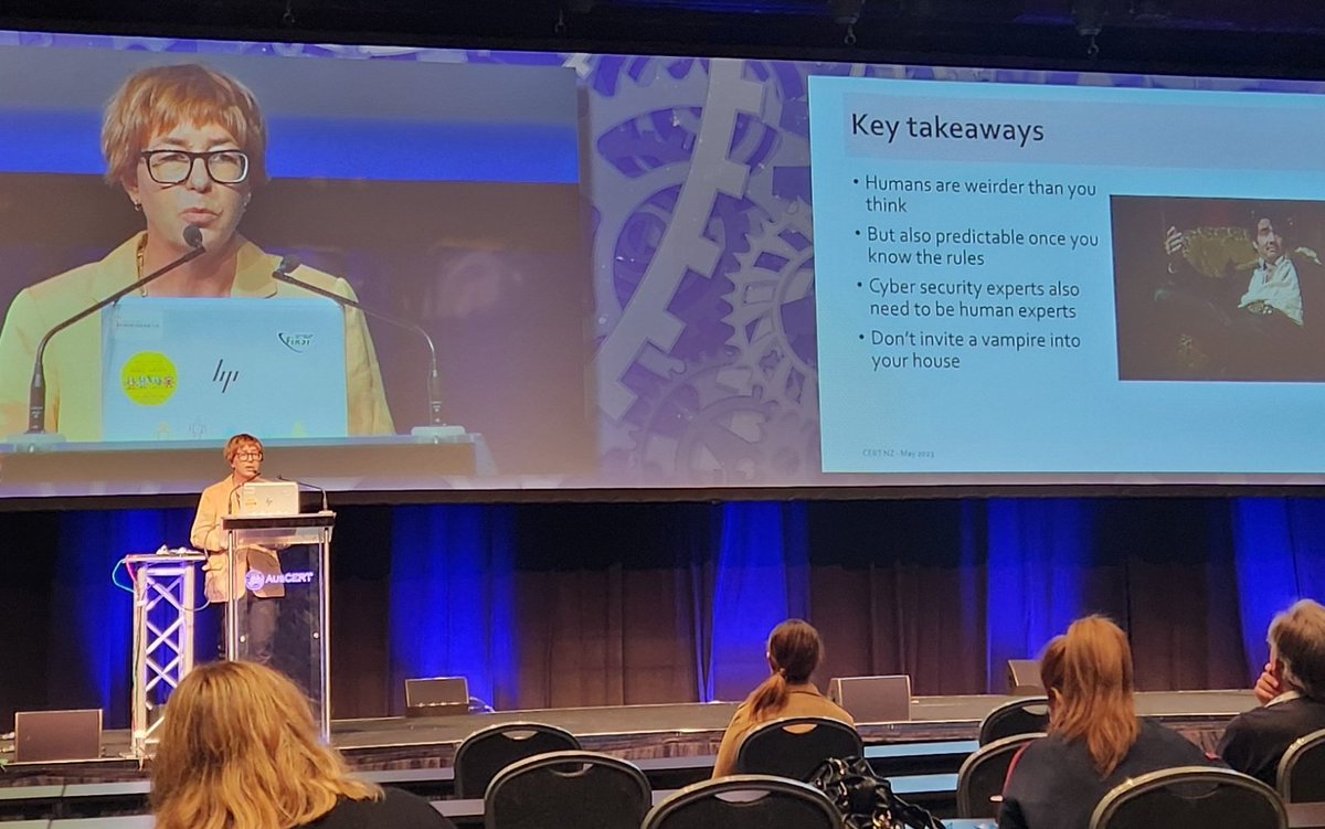 Jane and the team at <a href="/CERTNZ/">CERT NZ</a>
have some amazing ideas and resources that would be ideal for anyone compiling corporate #CyberSecurityAwareness as well as general advice for the public #AusCERT2023