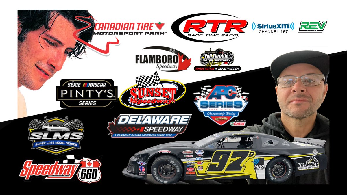 Racetimeradio's tweet photo. Live 7pm ET. Sun https://t.co/xbBeB3JA9lโฆ &
@SXMCanadatalks
/ Sam Fellows of
@CTMP
#VICTORIADAYSPEEDFEST May 19th-21st + @RobDiVenanzo owner#97 @UnitedRacingSeries /- @SuperLMS @Speedway660/
@NASCARPintys
@Sunset_Speedway
@DelawareSpeedway
@FlamboroSpdwy https://t.co/4T85BhVLPG