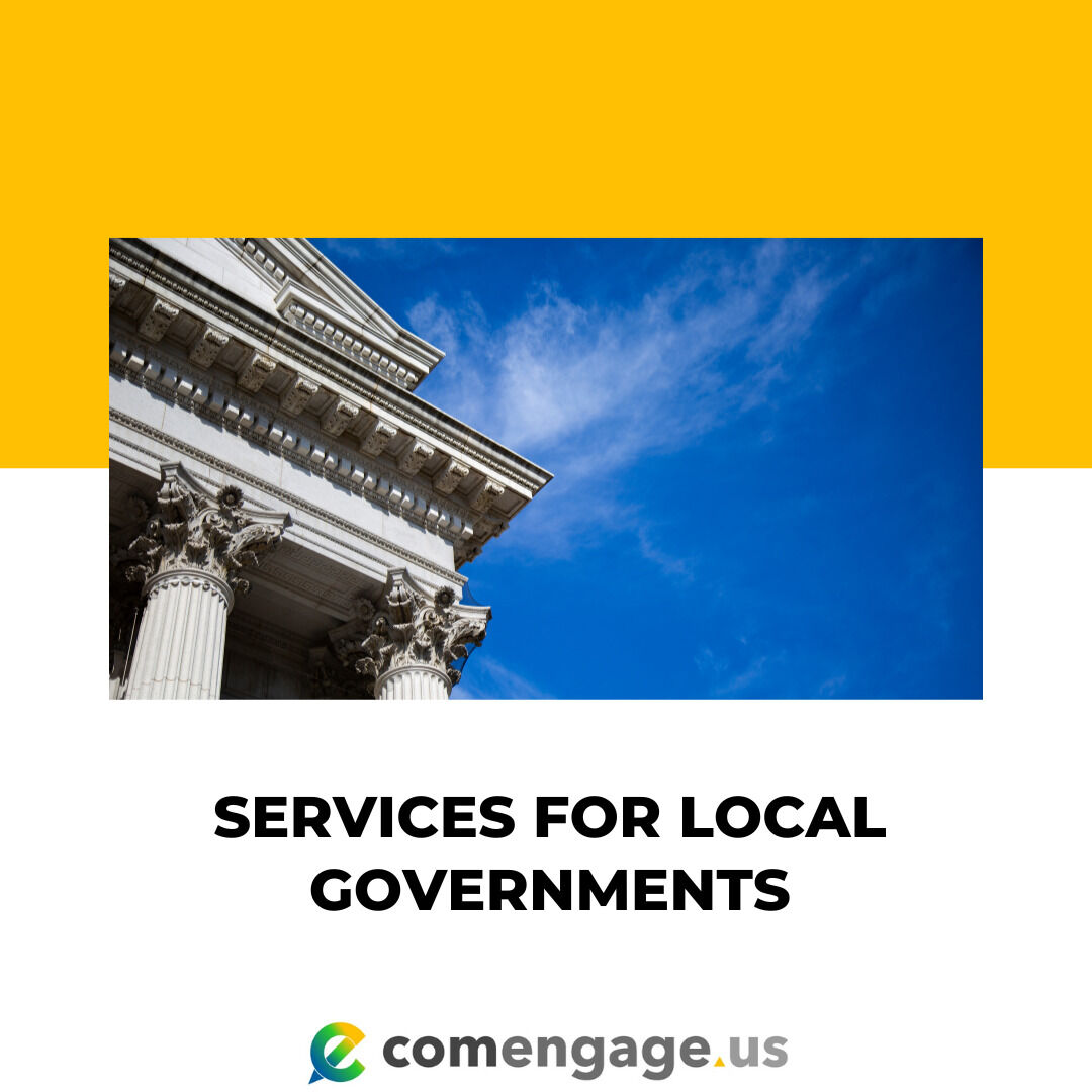 com_engage's tweet photo. Our Services are designed for Local Governments, Residents, businesses, and community stakeholders who have precise needs and expectations for what their city must provide. https://t.co/7bks3jEmof