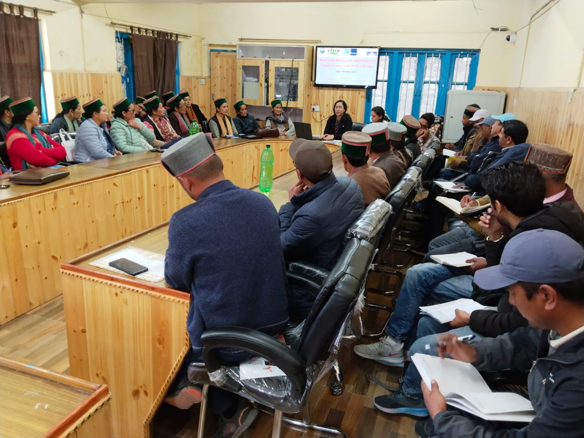 CDrpgmc's tweet photo. Block level meeting for Dept. of Panchayati Raj of Block Pooh of District Kinnaur on 10th May 2023 at BDO Office, Pooh to discuss “Tobacco Free Panchayat”
@TheUnion_TBLH

@CMOFFICEHP

@nhmhimachalp

@CTFKGlobal https://t.co/qzwO0kHRE6