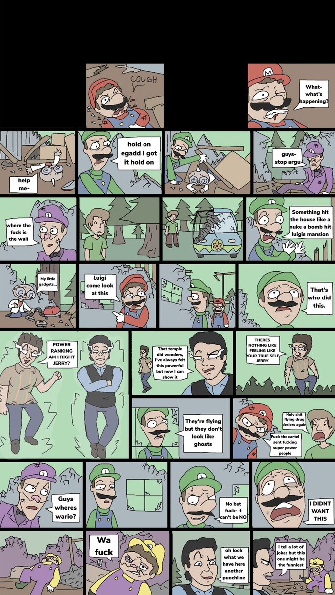 Chazing2's tweet photo. What Mario did at 12pm, chapter 4, page 8 https://t.co/X9mQBQ0QFJ