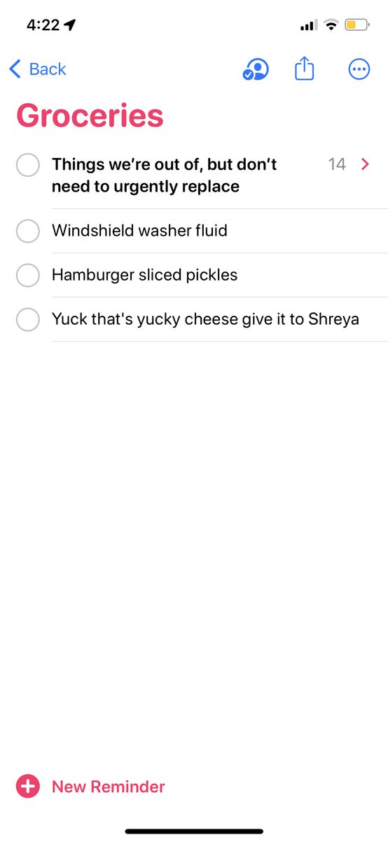NoPantsEmma's tweet photo. Thanks for listening and trying to help with the grocery list, Siri. https://t.co/wRibJkBztt
