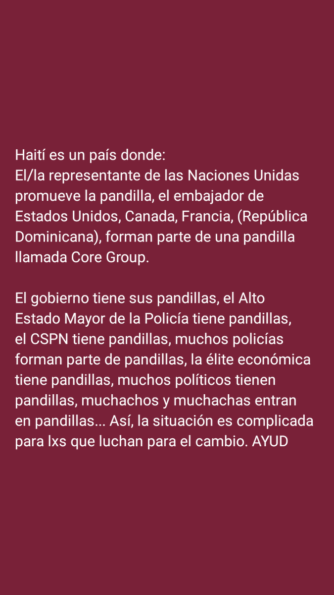 che_walbi's tweet photo. Haití es víctima de una conspiración internacional. https://t.co/fSM2bl3JTp