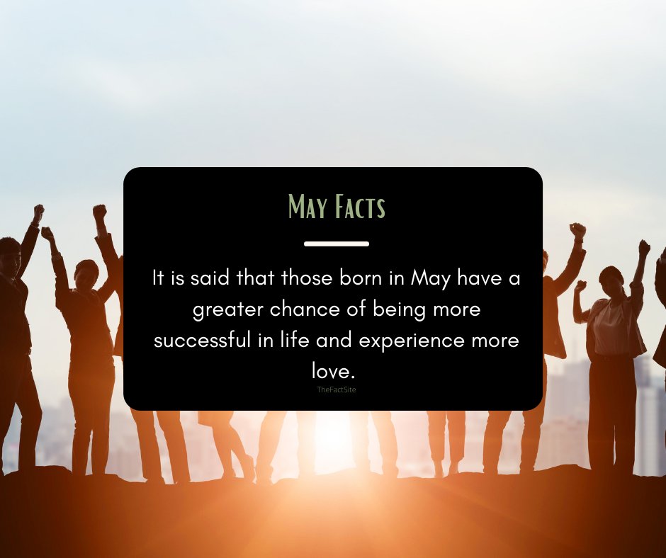 It is said that those born in May have a greater chance of being more successful in life and experience more love. 

Jodi was born in May, so it must be true!

bikestopcafes.com

#MayFacts #taurus #bikestopcafe #maythe4thbewithyou