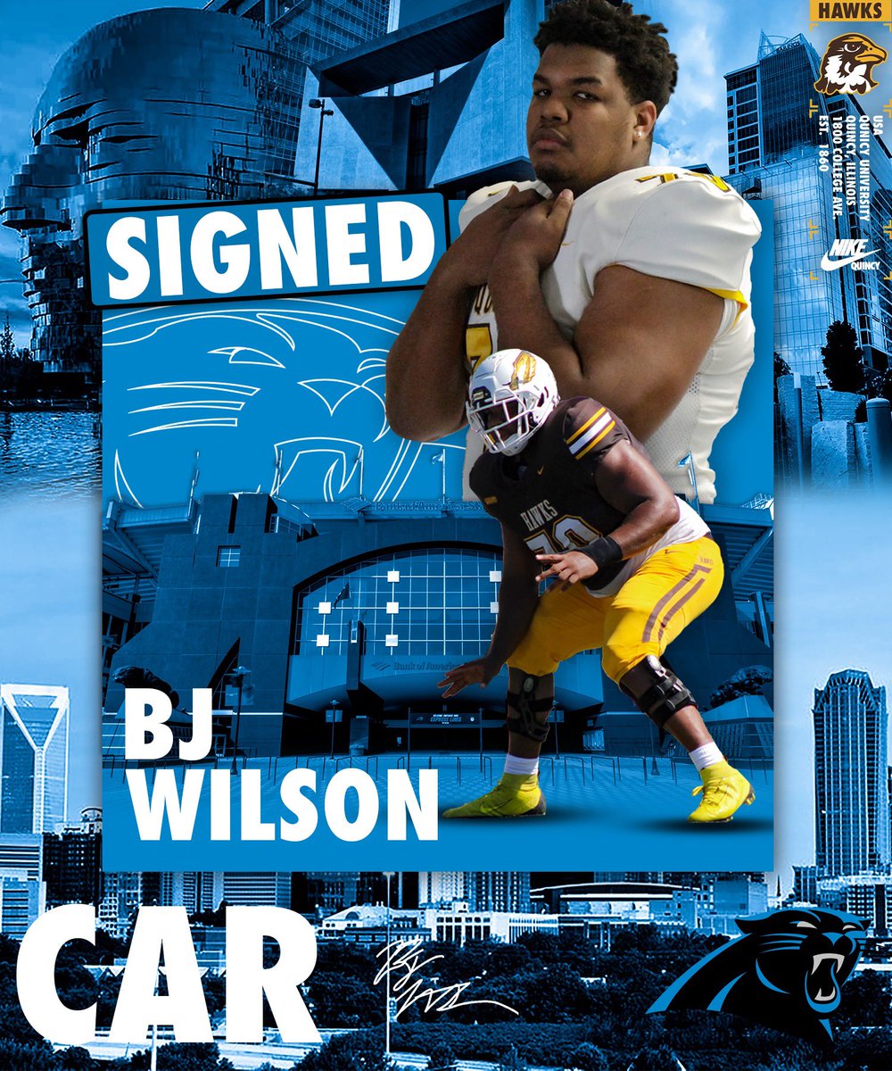 SIGNED‼️

BJ Wilson has officially signed as a free agent with the <a href="/Panthers/">Carolina Panthers</a>!!

 <a href="/bj35th/">BJ Wilson</a> 

#PEWAV | #KeepPounding