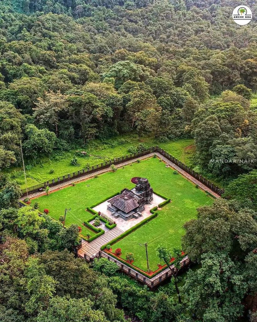 The oldest Hindu Mandir of Goa, that survived from the Portuguese as it was hidden in the dense forest.