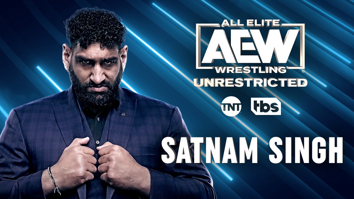 It’s the biggest guest yet on #AEWUnrestricted! Literally! @hellosatnam joins @RefAubrey & @ontheairalex LISTEN! 🎧 link.chtbl.com/AEW