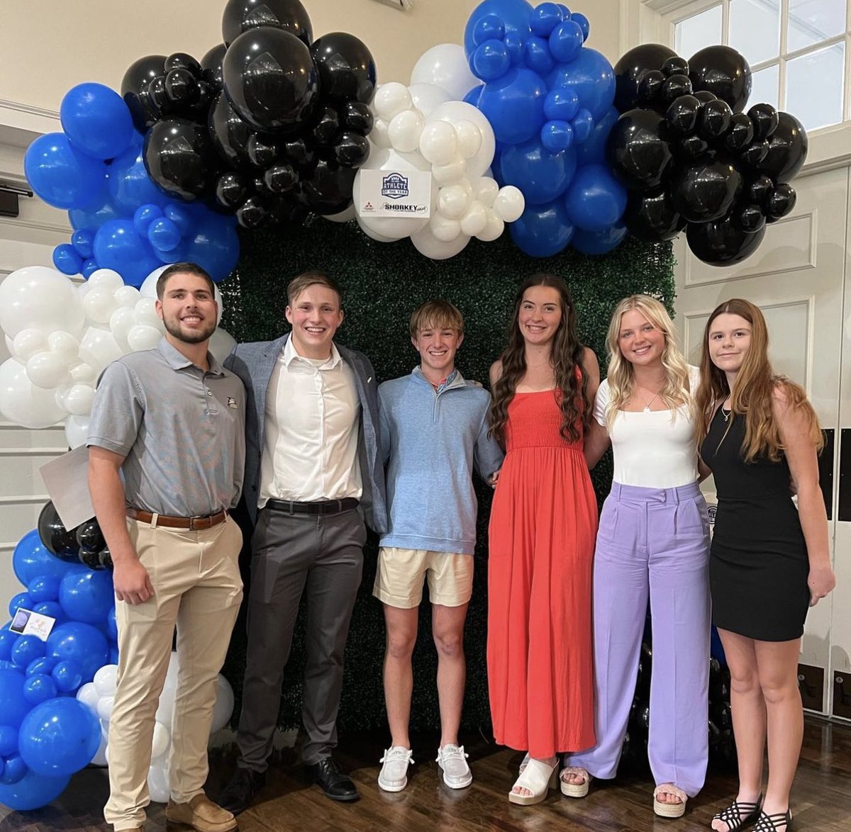 CBHS was so well represented at the Gainesville Times Athlete of the Year Banquet. 
Congratulations to all of these athletes:
Bryce England  - Baseball
Dean Wall - Swimming 
James Rivenbark - Tennis
Grace Blythe Cornett - Volleyball
Olivia Owens - Track
Alisa Presley - Golf