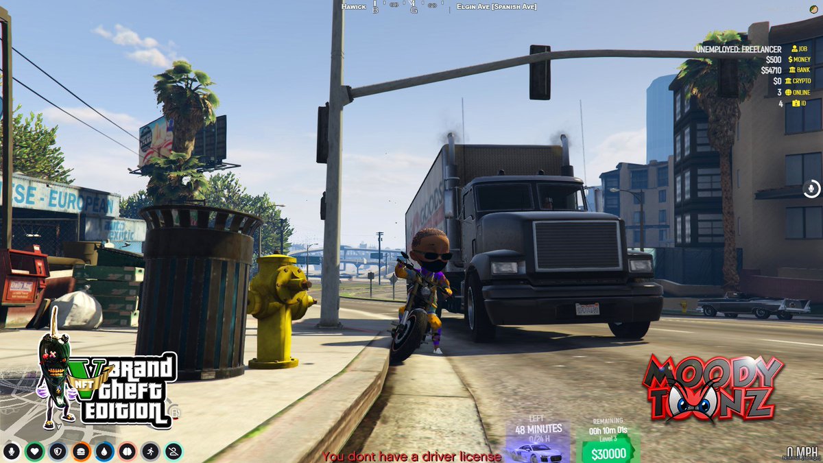 #modzsqaud member #Skillybagz out cruising checking out the new @ChillingChiliz #gta5 server #Updates new #cars #bikes #jobs #missions + much more.. #moodytoonz shooutouts to @TheModzKids #NFTs #web3 #gaming #3davatars