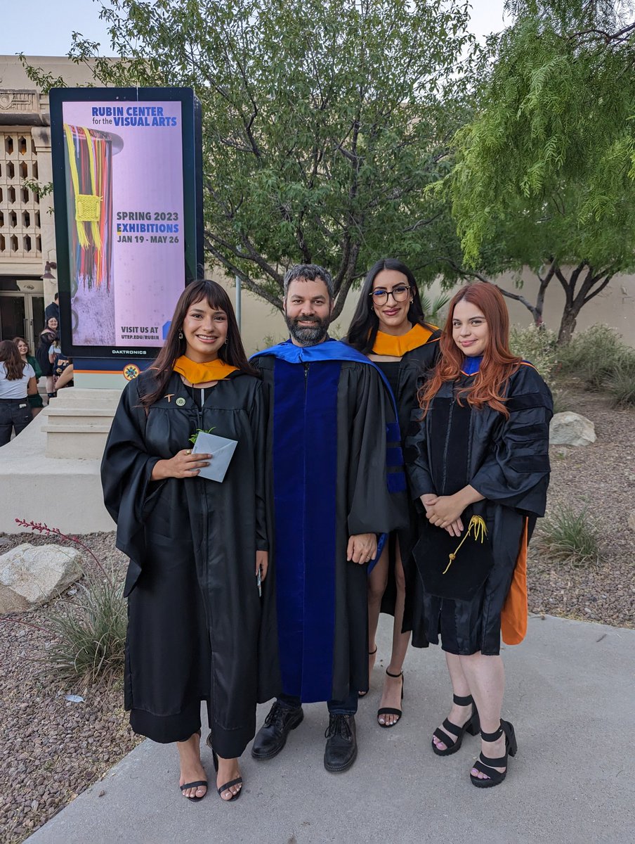 Congrats to Viridiana Orona and Briana Salcido on completing their M.S. degrees and Dr. Jane Martinez on her Ph.D.!! <a href="/UTEP/">UTEP</a> <a href="/utepscience/">UTEP</a> <a href="/DrylandCZ/">Dryland Critical Zone</a>