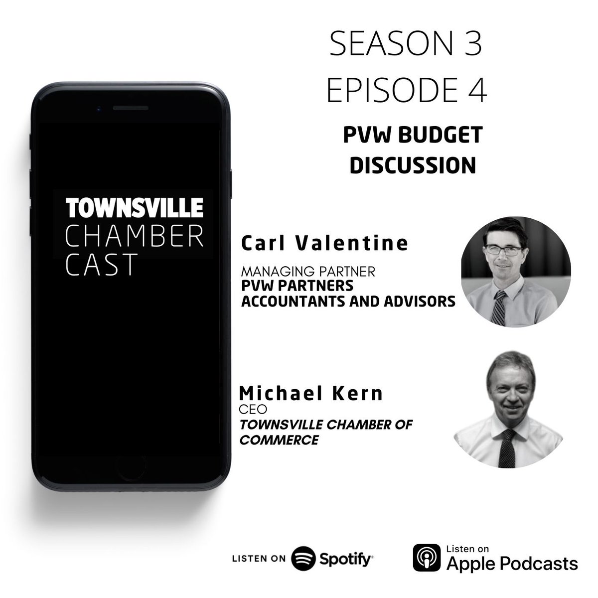 Podcast 🎧
Listen as we take a deep dive into the Federal budget that was handed down on Tuesday 9 May.Carl Valentine, Managing Director at PVW Partners Accountants + Advisors sits down with Chamber CEO, Michael Kern. 
👉bit.ly/3W0ubbV 
<a href="/PVW_Partners/">PVW Partners</a>