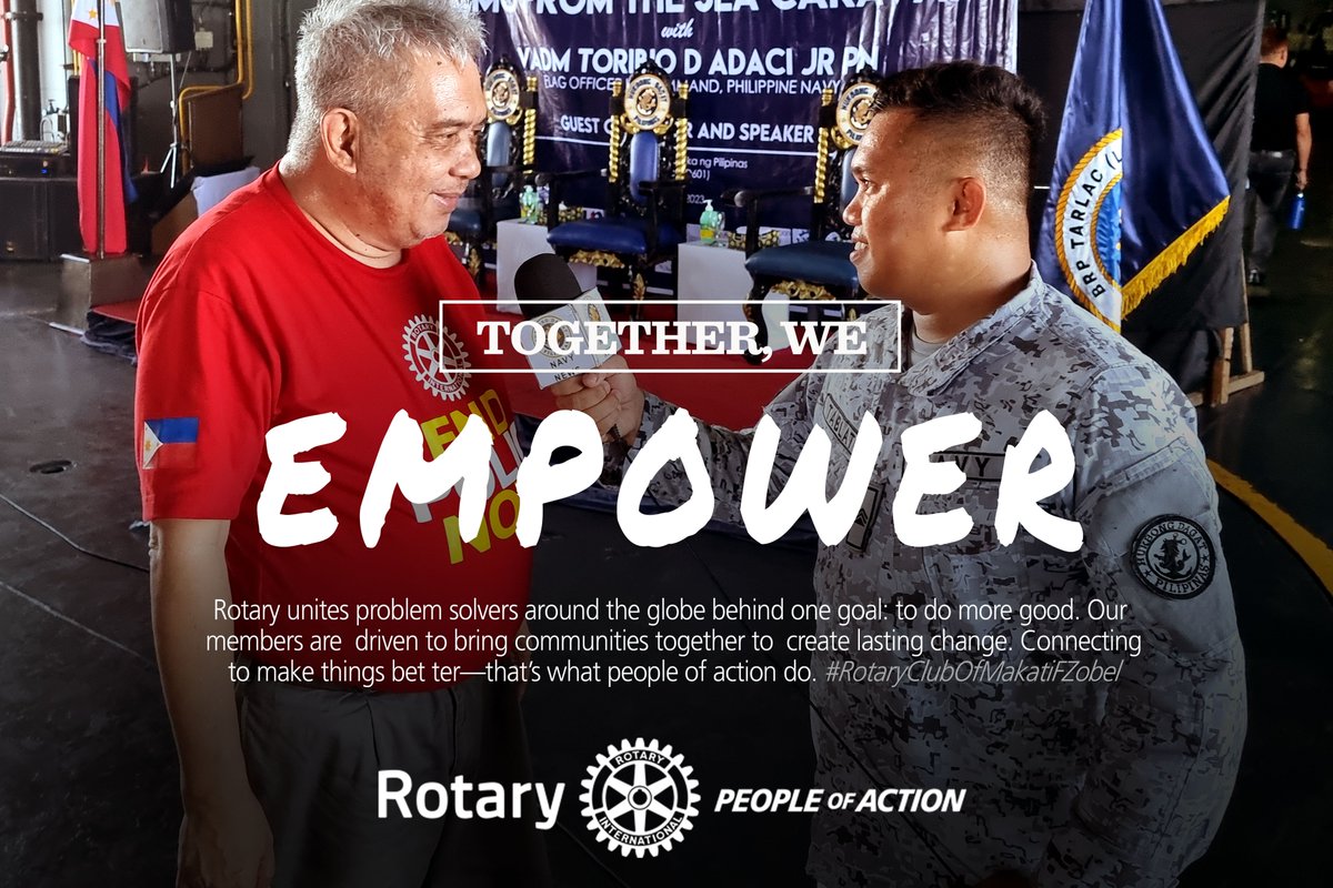 AnbrCama's tweet photo. Together We Empower
Rotary unites problem solvers around the globe behind one goal: to do more good. Our members are  driven to bring communities together to  create lasting change. Connecting to make things better—that’s what people of action do. #RotaryClubOfMakatiFZobel https://t.co/ltFNo4vFUf
