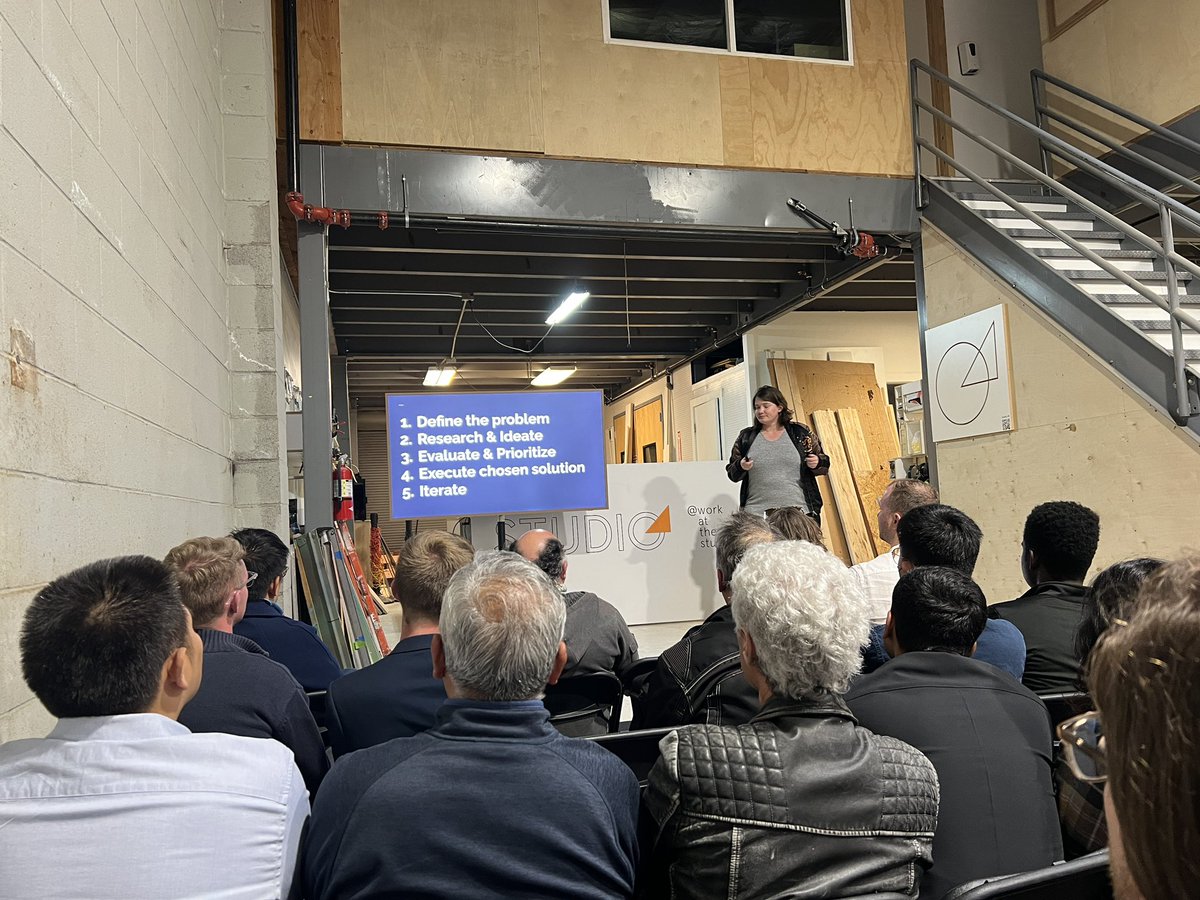 SF Hardware meet up with some hardware product management frameworks 👀😎 #Studio45