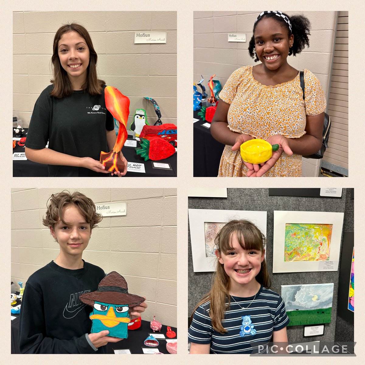MariseAwad's tweet photo. The @kleinfinearts Spring Art show was filled with beautiful artwork created by our amazing @HofiusKISD art students as well as so many other @KleinISD students! So much talent and creativity! I am very proud of my students and all their hard work! https://t.co/9SFDNWrE7A
