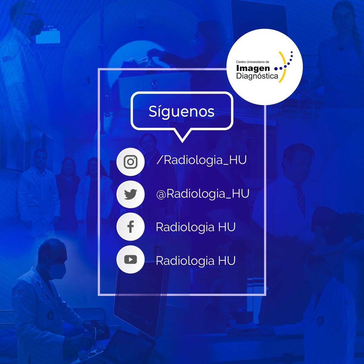 Radiologia_HU's tweet photo. ¿Ya eres parte de nuestra familia radiológica?
Síguenos en todas las redes sociales
Youtube: https://t.co/yk5vkHzi2Q
Instagram: https://t.co/WfmaDWkrzQ
Facebook: https://t.co/0XAiLoVp7n
#MedTwitter #radres #MedEd #FOAMrad #radiology #CUID https://t.co/FO5N8wcaKL