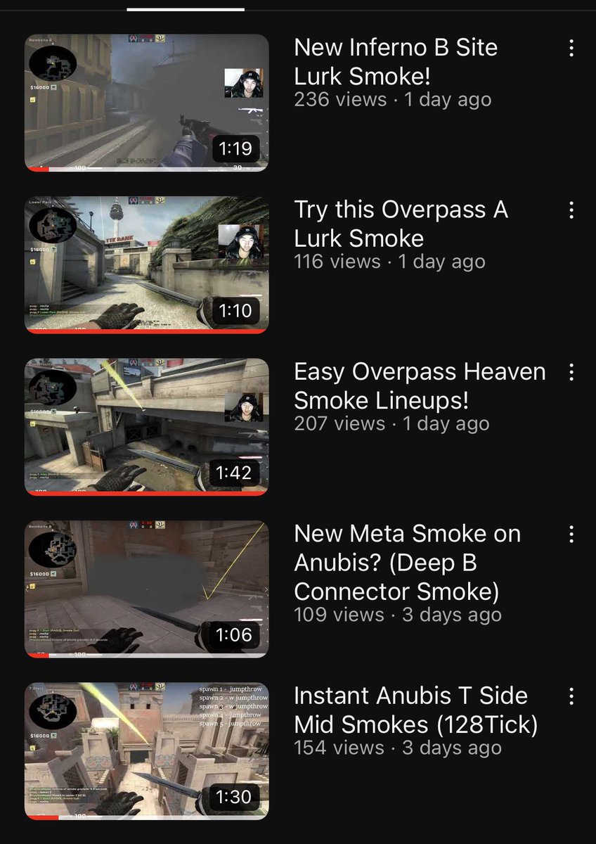 PuggCS2's tweet image. This is the content I’ve released in the last few days. I feel like this is a really good start! I am going to start IGL philosophy when my new mic arrives 😁