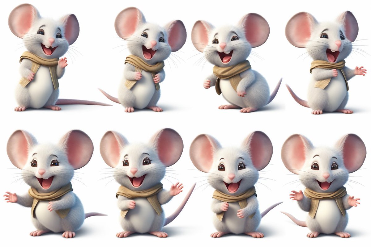 icreatelife's tweet photo. Here's another great prompt for your character sheets. Different expressions this time. Works best with 5.1, works with both 3D and 2D and different background colors. 

Would love to see whatever inspires this. 

prompt: 3D art of a dog, many different facial expressions, character sheet, white background