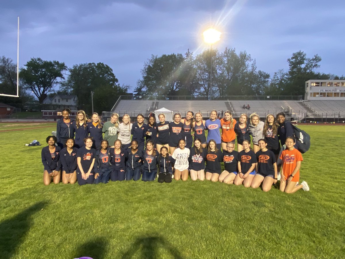 What a night for the Oswego Girls Track Team!  3rd place finish at the Moline Sectional!