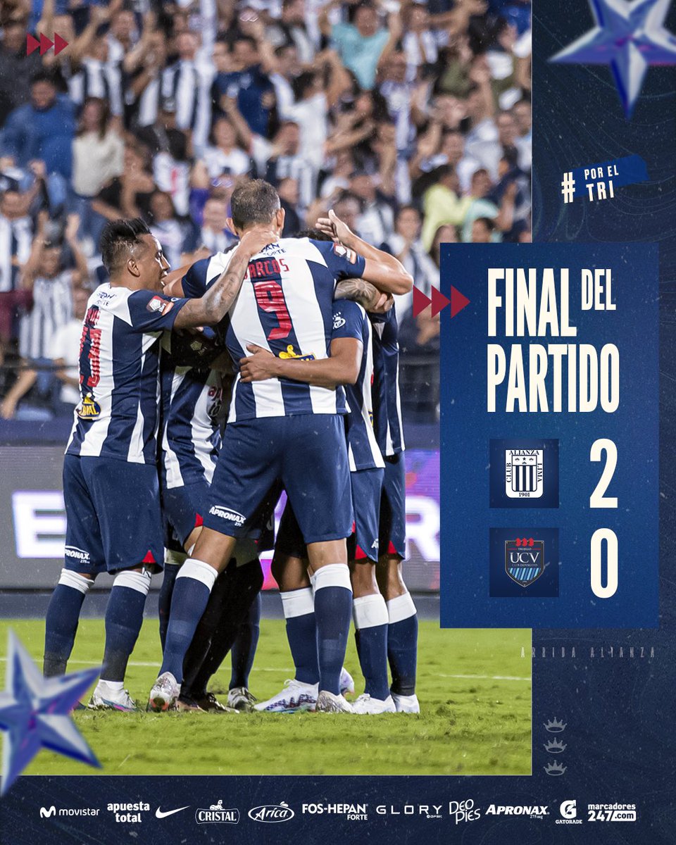 ClubALoficial's tweet photo. ⏱ |𝗠𝗜𝗡𝗨𝗧𝗢 𝗔 𝗠𝗜𝗡𝗨𝗧𝗢| ⏱

🏆: @LigaFutProf 

@ClubALoficial 2-0 @clubucv 

⛳️ 𝗘𝗹 𝗽𝗮𝗿𝘁𝗶𝗱𝗼 𝗵𝗮 𝘁𝗲𝗿𝗺𝗶𝗻𝗮𝗱𝗼.

¡𝗕𝗜𝗖𝗔𝗠𝗣𝗘𝗢𝗡𝗘𝗦 𝗘𝗡 𝗟𝗔 𝗖𝗜𝗠𝗔! 😉

¡𝗔𝗥𝗥𝗜𝗕𝗔 𝗔𝗟𝗜𝗔𝗡𝗭𝗔 𝗧𝗢𝗗𝗔 𝗟𝗔 𝗩𝗜𝗗𝗔!🤍💙

#PorElTri
#AlianzaBicampeón https://t.co/EQSfaWl4g0