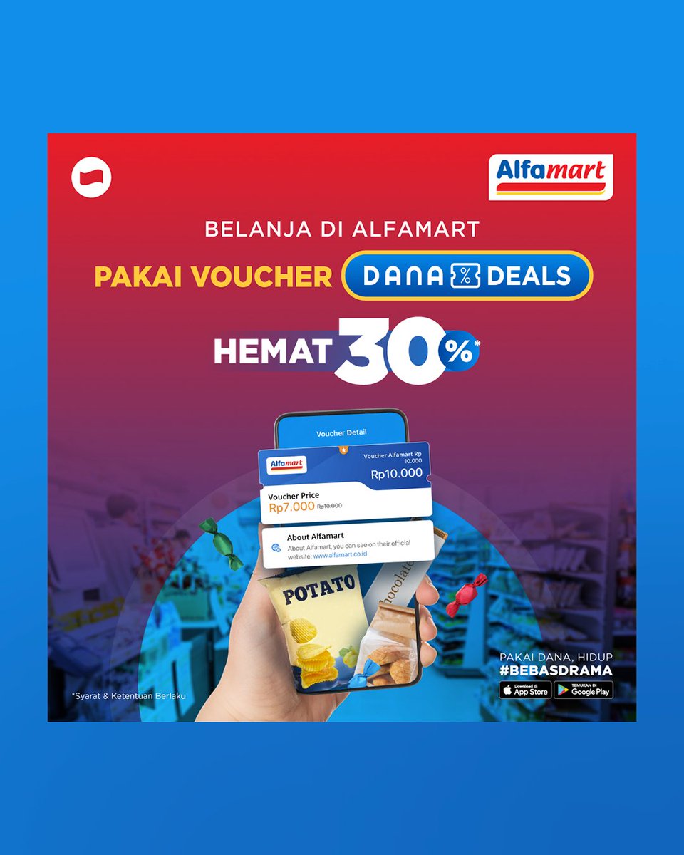 danawallet's tweet photo. Jumat ceria, pasti ada promonya! 🥳
Buat kamu yang suka belanja ada promo @alfamart &amp; @bora2.id yang pastinya jadi lebih hemat dan #BebasDrama https://t.co/GCBFir7AIn