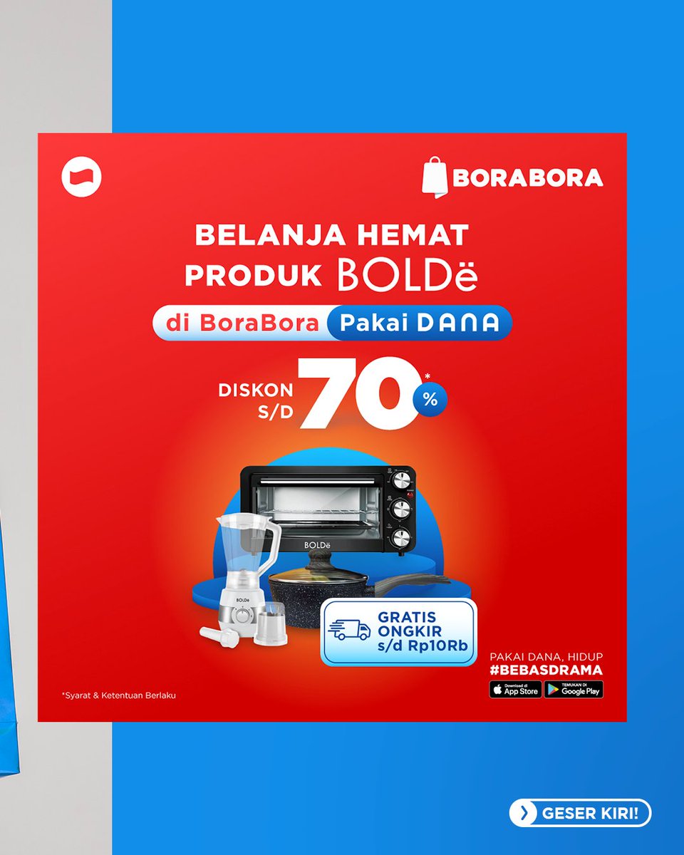 danawallet's tweet photo. Jumat ceria, pasti ada promonya! 🥳
Buat kamu yang suka belanja ada promo @alfamart &amp; @bora2.id yang pastinya jadi lebih hemat dan #BebasDrama https://t.co/GCBFir7AIn