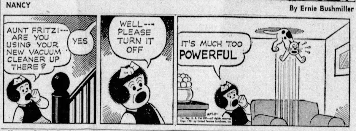 JohnnyCallicutt's tweet photo. Nancy By Ernie Bushmiller 5-11-61 https://t.co/RGacubWAbx