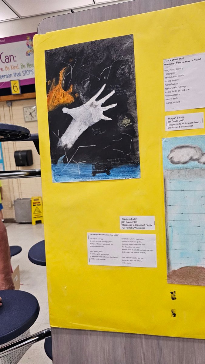 Jupmiddle's tweet photo. With work honoring great Black artists, Hispanic heritage art, and Holocaust remembrance, we are #valuingdifferences, making #globalconnections, and fostering #interculturalunderstanding! we are blown away by this art show! Change starts here @Jupmiddle #onecrew #globalleaders https://t.co/f4N0V7KE0A