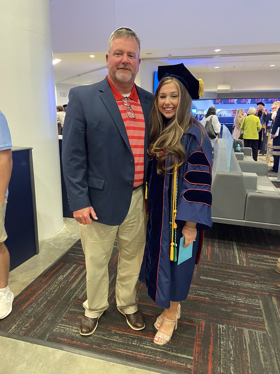 CoachChrisBasil's tweet photo. So proud of my baby girl. She graduated from Ole Miss Law School today. #hottytoddy https://t.co/3FZwE3rG1M
