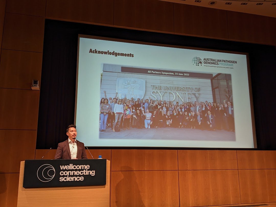 Australian Pathogen Genomics Program (@auspathogen) on Twitter photo <a href="/AusPathoGen/">Australian Pathogen Genomics Program</a> goes global! <a href="/Dr_Patiyan/">Patiyan Andersson</a> presented at #ABPHM23, delving into the intricacies of our program's foundational projects and addressing the considerations and complexities of uniting diverse stakeholders across the landscape of #PublicHealth #pathogen #genomics <a href="/AusPathoGen/">Australian Pathogen Genomics Program</a> goes global! <a href="/Dr_Patiyan/">Patiyan Andersson</a> presented at #ABPHM23, delving into the intricacies of our program's foundational projects and addressing the considerations and complexities of uniting diverse stakeholders across the landscape of #PublicHealth #pathogen #genomics