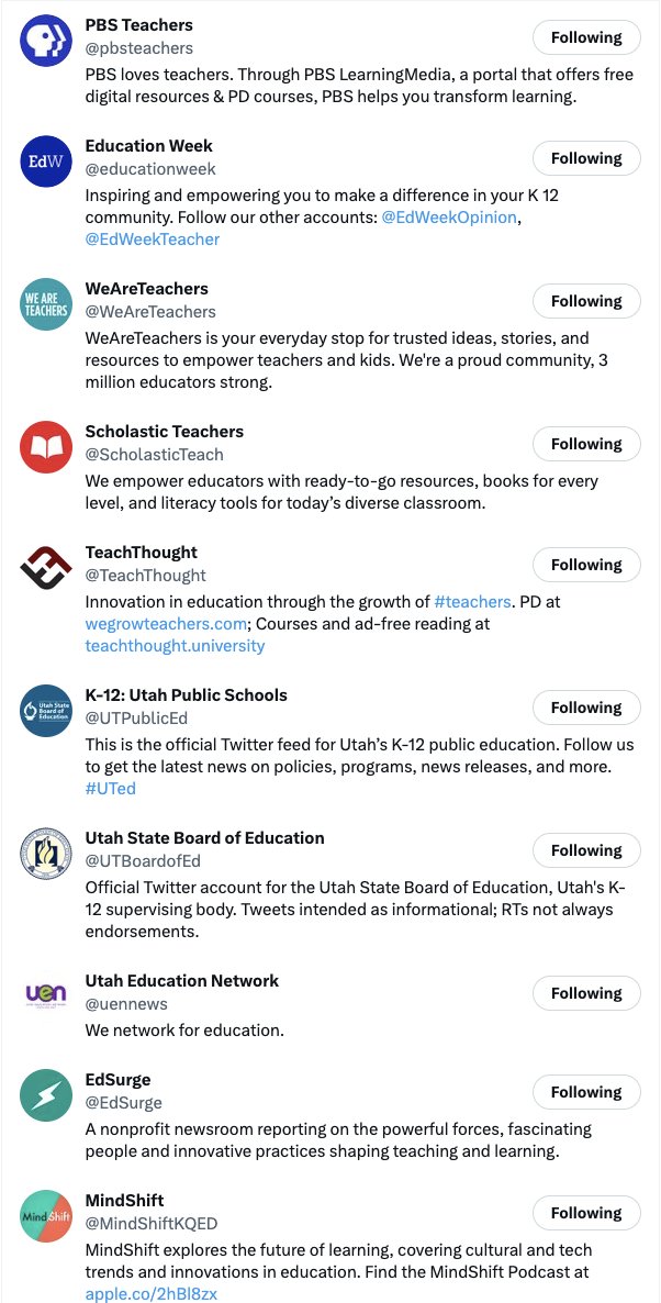 AliviaThorne's tweet photo. Using Twitter as a teaching resource! This is for an assignment. #uvuedtech https://t.co/Pp2OX8muzH