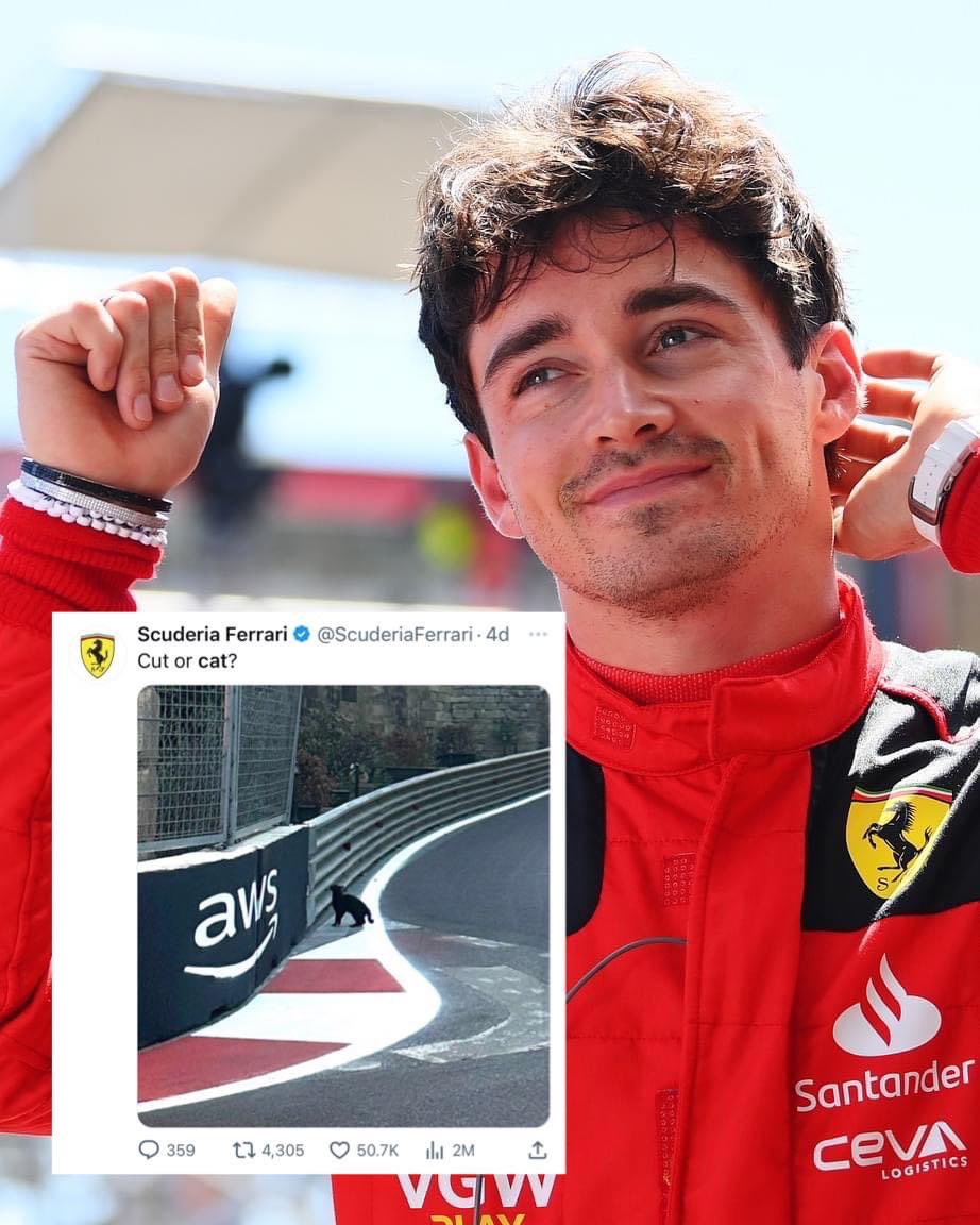 F1 แข่ง มุมมองคนขับเหมือนในรูป มองยาก และเร็ว แต่คนขับเห็นทุกอย่างเหมือนเดินอยู่ในสนามคือไม่เกินจริง ล่าสุดคือเห็นแมว วิทยุ There was a cat ไม่มีคนเชื่อ เข้าใจว่าเป็นคำว่า cut รถมีปัญหา? จนต้องหามุมกล้องมายืนยันว่าแมวจริงมั้ย องค์กรพิทักษ์สัตว์ยังออกจดหมายขอบคุณที่ไม่ชนน้องแมว🥹