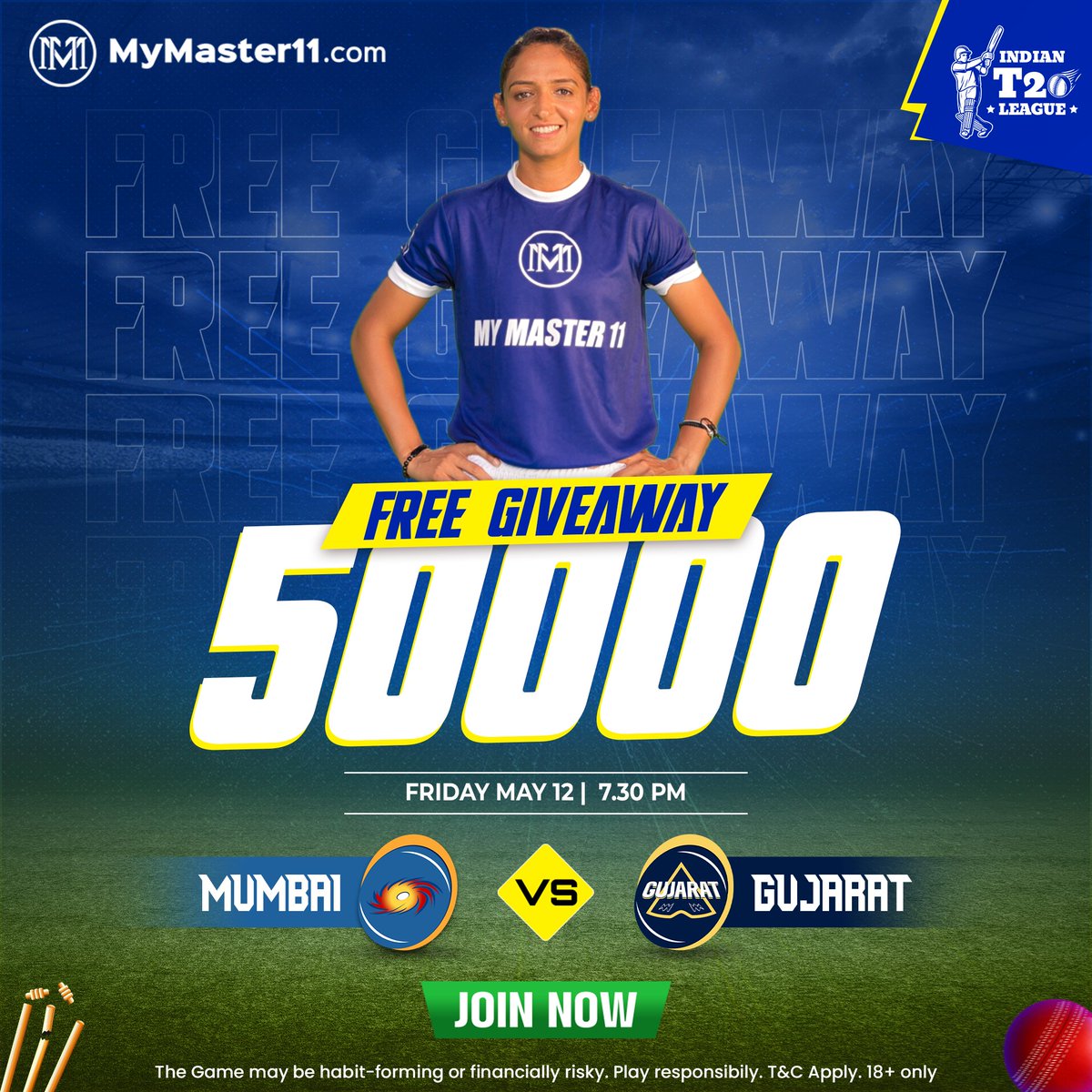 Get Ready For Rs 50,000 Giveaway 😎🤑🤑💰

Mumbai 🆚 Gujarat ⭐️
12th May 7:30 PM 💸⏰
.
Sath hi IT20 League 2023 ke ₹1 Crore ke Leaderboard me bhi kariye apni Master Entry!! 

MyMaster11 App Link 👉
mymaster11.com/?invite_code=M…
.
#topfantasyapp #ipl2023 
#fantasysports #mymaster11