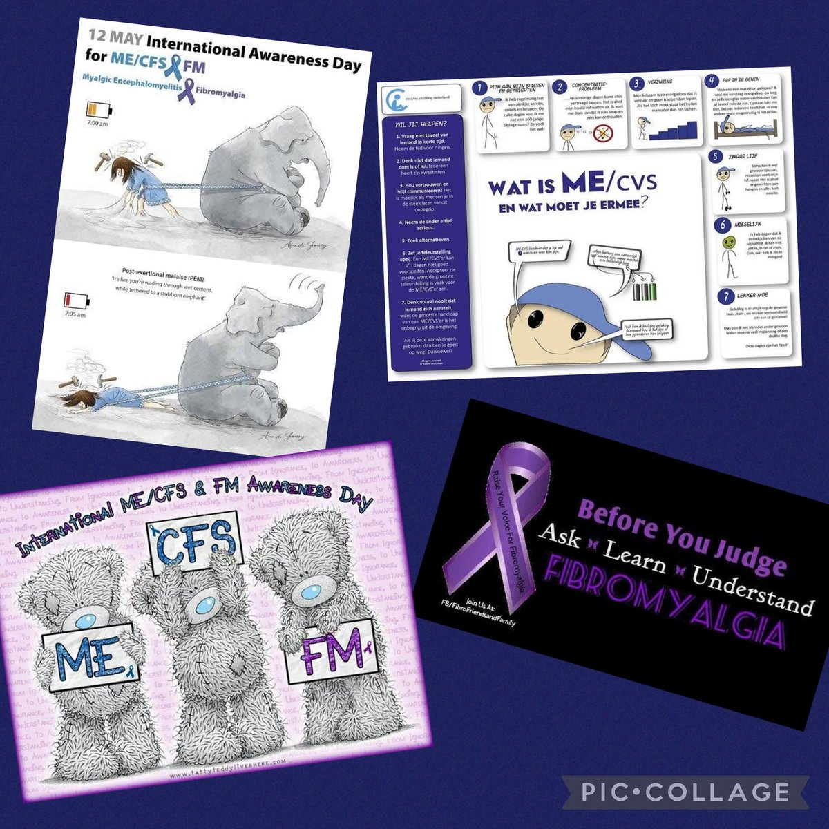 12mei fibromyalgie  me/cvs awernessday 💜💙 #FibromyalgiaAwarenessDay #MECFS #Fibromyalgia #mecvsawernessday #mecvs #crhonischziek #crhonicillnes
