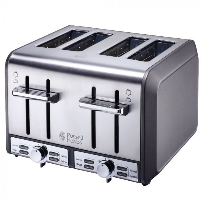 Start your day with the Russell Hobbs Cascade 4 Slice Toaster RHSSCT04! 🍞🔥 This stylish toaster features a sleek design and offers the convenience of toasting up to four slices of bread at once. #RussellHobbs #CascadeToaster #BreakfastEssentials #PerfectToast #ConvenientDesign