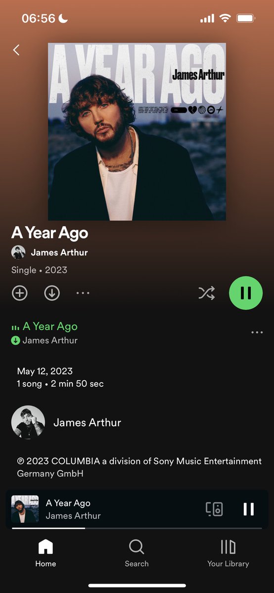 sarahjayne_xxo's tweet image. Another beautiful and stunning song from the one and only @JamesArthur23 I am so happy you are finally back with new music 🥰❤️ #AYearAgo