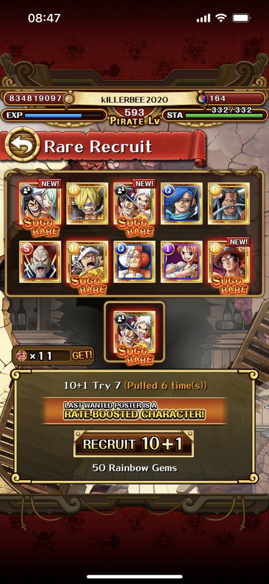 vikicool07's tweet photo. Best pull on any anni so far🌚🌚 #OPTC #9thanniversary @Toadskii https://t.co/9pAwA5mVYb