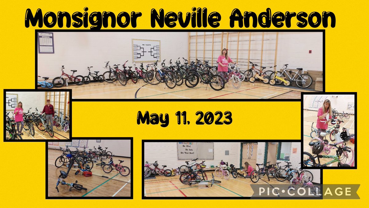 MNASchool's tweet photo. Thank you, Mrs. W.(MNA School Wellness Worker) for bringing bikes to our MNA School Community. Thank you to The Kiwanis Club for their donation of 30 bikes and helmets.๐ดโโ๏ธ ๐ดโโ๏ธ
#supportingourstudents
#schoolsupport
@CCSD_edu https://t.co/okkKzaXvkb