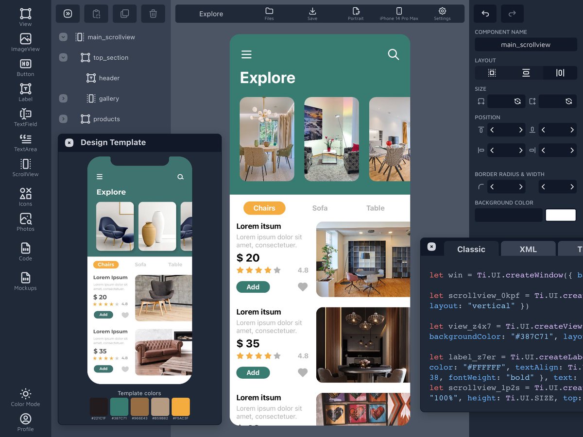 codigomovil's tweet image. Design created using TiDesigner for iPad!
#tidev #appdevelopment #titaniumsdk  #ios