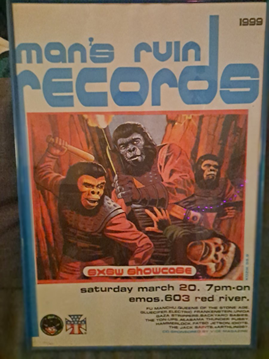 DABdrums's tweet photo. My #FrankKozik poster from #SXSW 1999. 53/400 #Mansruinrecords #QOSA #Fumanchu https://t.co/Ik0qSxcIqa