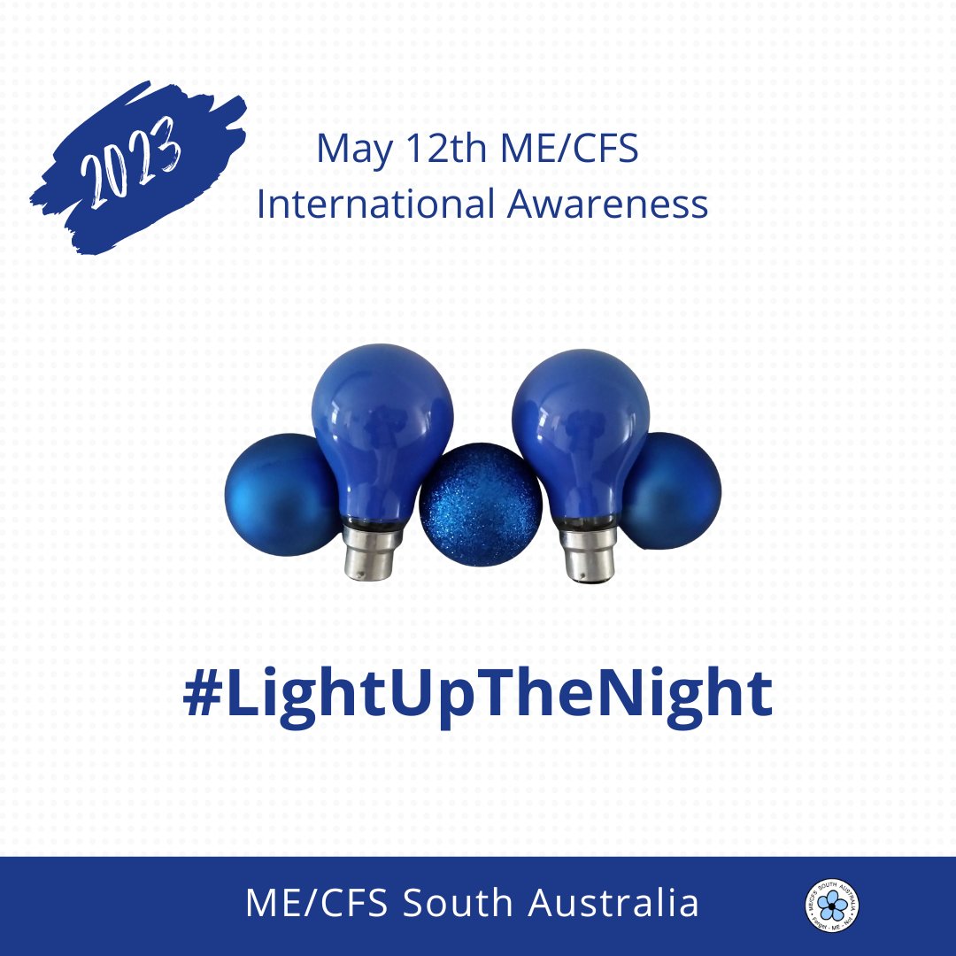 On May12th, iconic buildings in Adelaide will again join the global event, #LightUpTheNight, to raise awareness of #MECFS.
- Adelaide Oval
- Adelaide Riverbank Footbridge
- SAHMRI
- SA Parliament House
- Uni SA Bradley Building
- Unley Town Hall
Visit: mecfssa.org.au/event/may-awar…