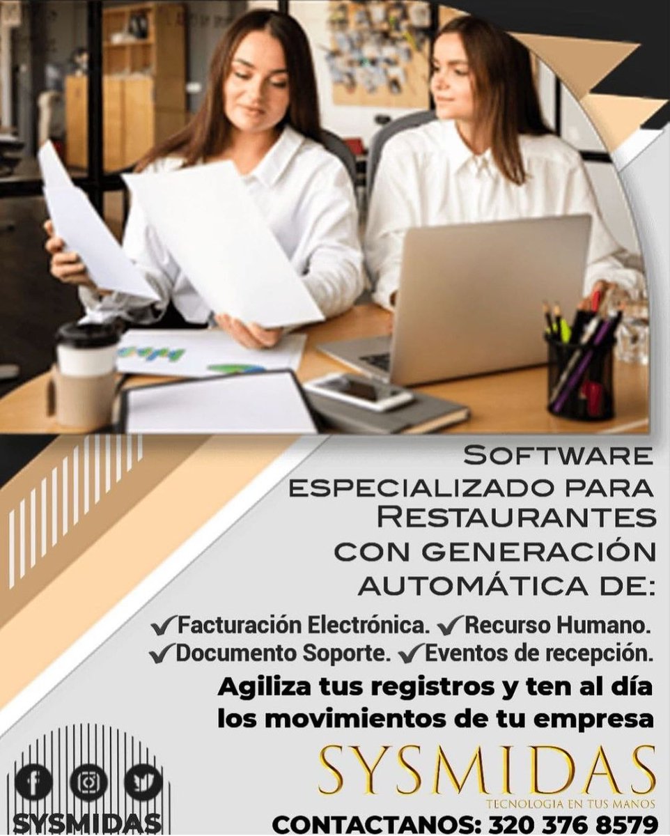 sysmidas's tweet image. Adquiere nuestro software para tu empresa. #sysmidas #software #pos #facturacionpos #facturacionelectronica #nominaelectronica #restaurante