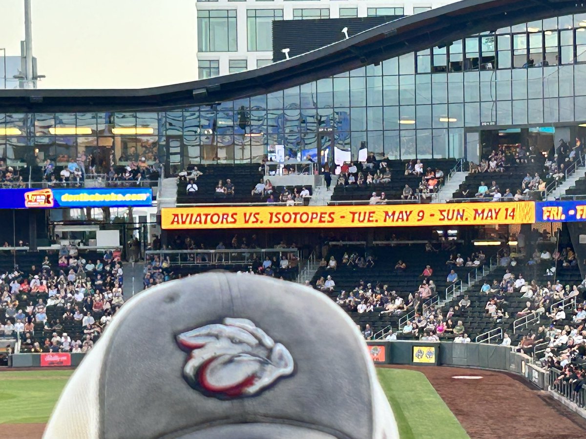 SApails's tweet photo. Repping the @IronPigs while at @AviatorsLV  stadium! Go Pigs! https://t.co/CVy3IglXnJ