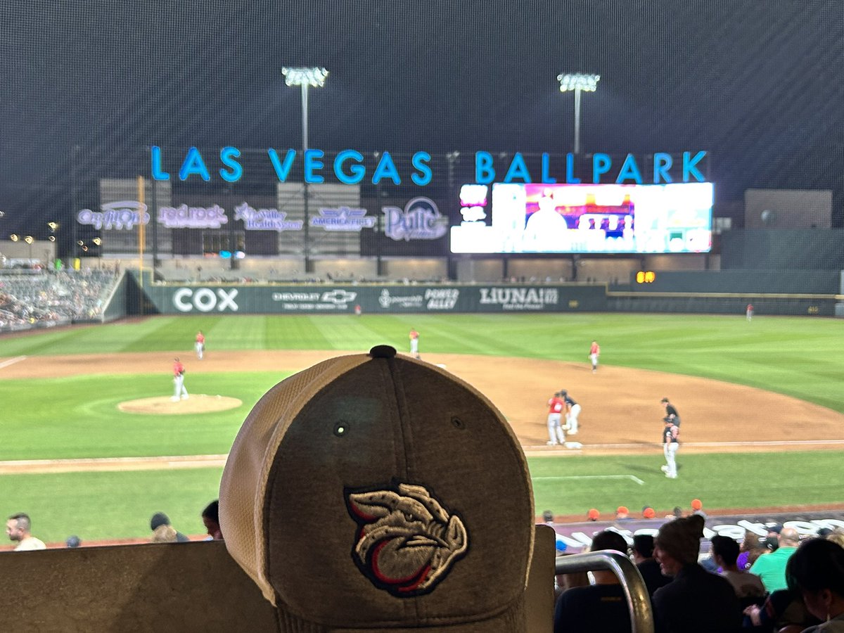 SApails's tweet photo. Repping the @IronPigs while at @AviatorsLV  stadium! Go Pigs! https://t.co/CVy3IglXnJ