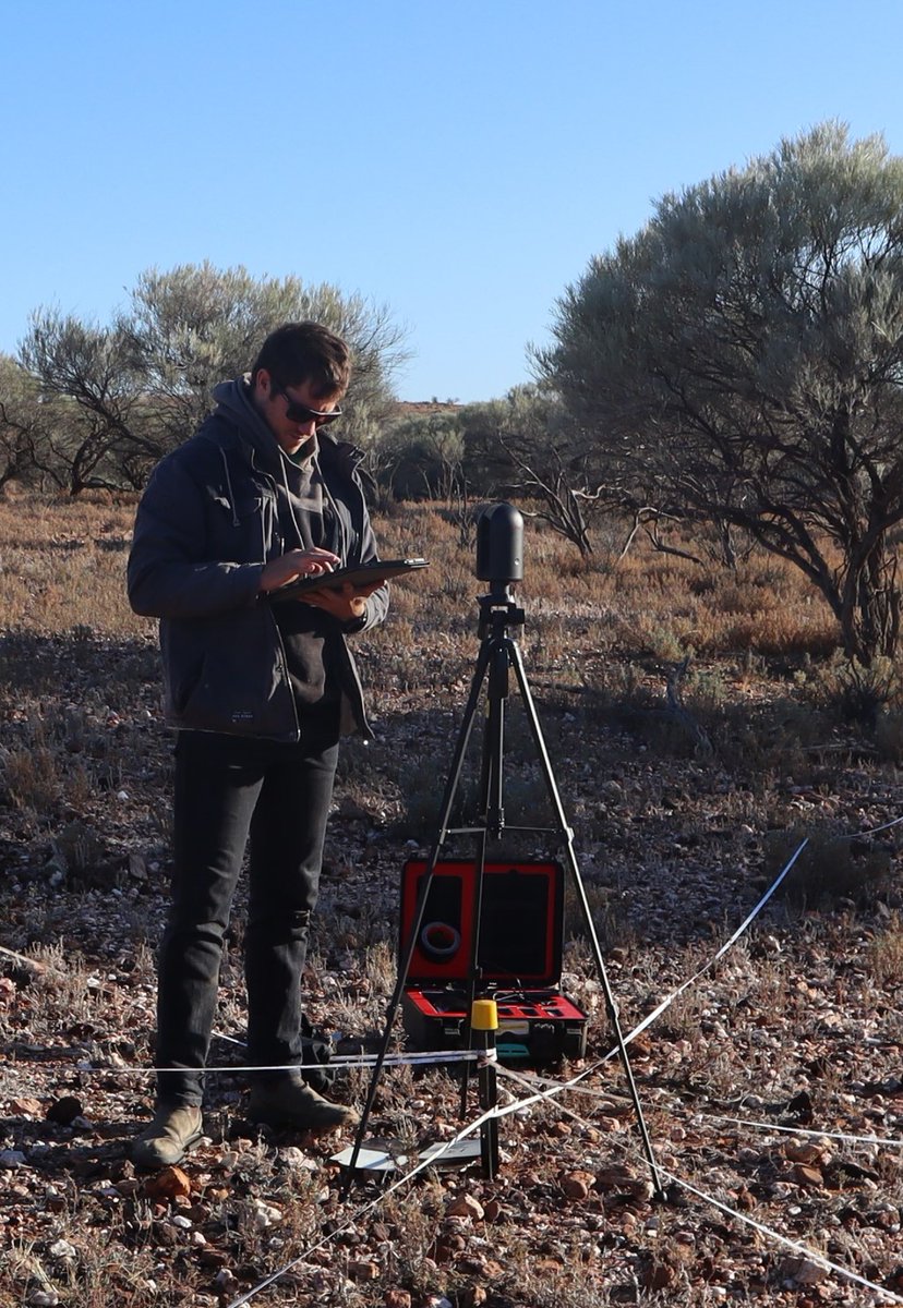 AdrianGFisher's tweet photo. Had fun with @M_smithii and @AndresSutton testing lidar methods for measuring tree structure at the UNSW Fowlers Gap Arid Zone Research Station https://t.co/oLKbA0VJoH