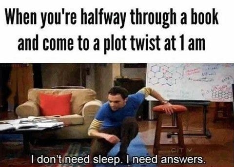 LakeCtryPress's tweet image. Because we need to know and we have no self-control.

#bookishhumor #reading