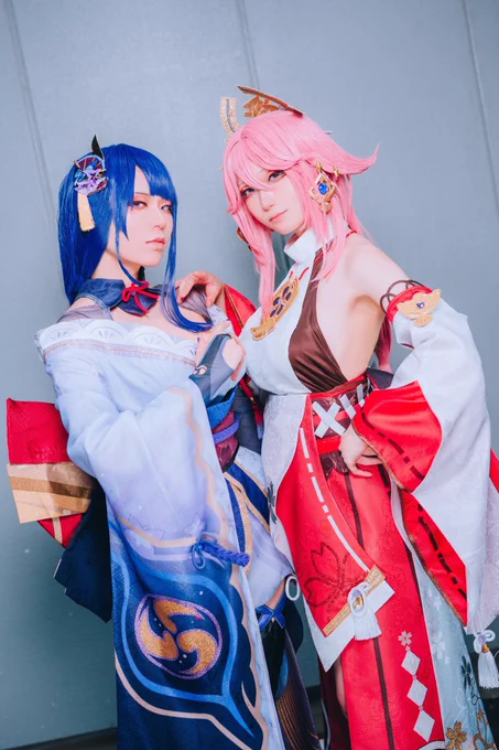 cos。❀原神 八重神子 雷電将軍 photo。❀·̩͙  #アコスタ福岡PayPayドーム